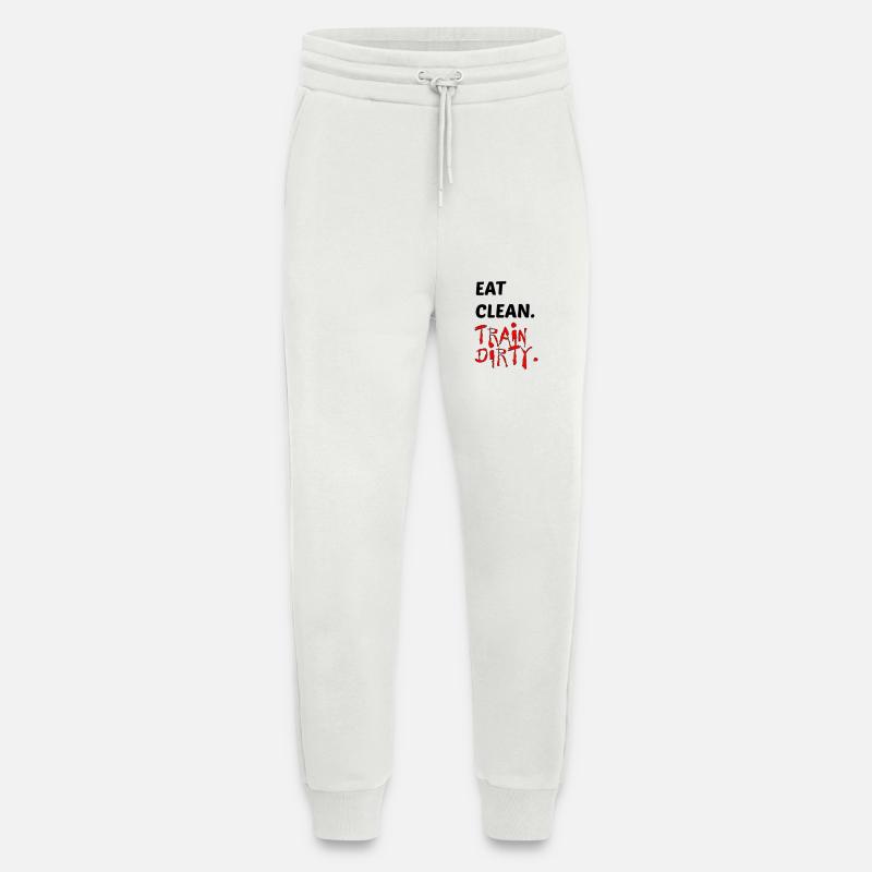 Motivation für einen umweltbewussten, gesunden Lebensstil - Jogginghose - made by SPREAD - OFF WHITE