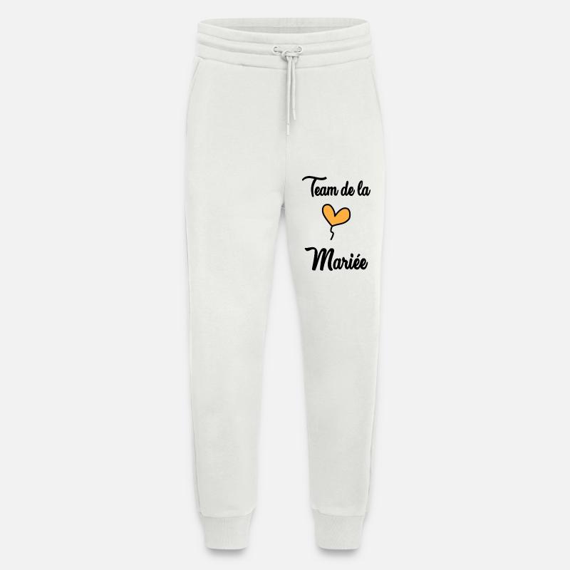 BRIDE TEAM - Jogging Pants - made by SPREAD  - OFF WHITE