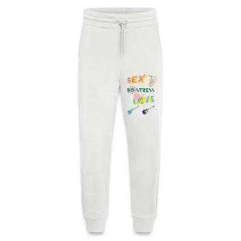 SEX_No stress_Love - Jogging Pants - made by SPREAD  - OFF WHITE - Front