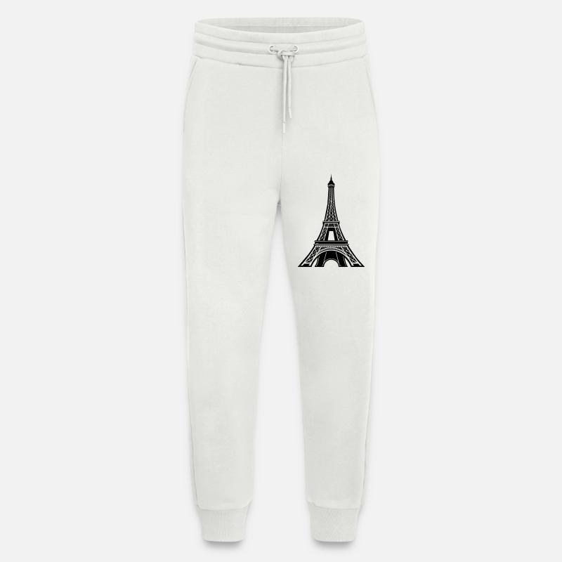 Eiffel Tower Paris - Jogging Pants - made by SPREAD  - OFF WHITE