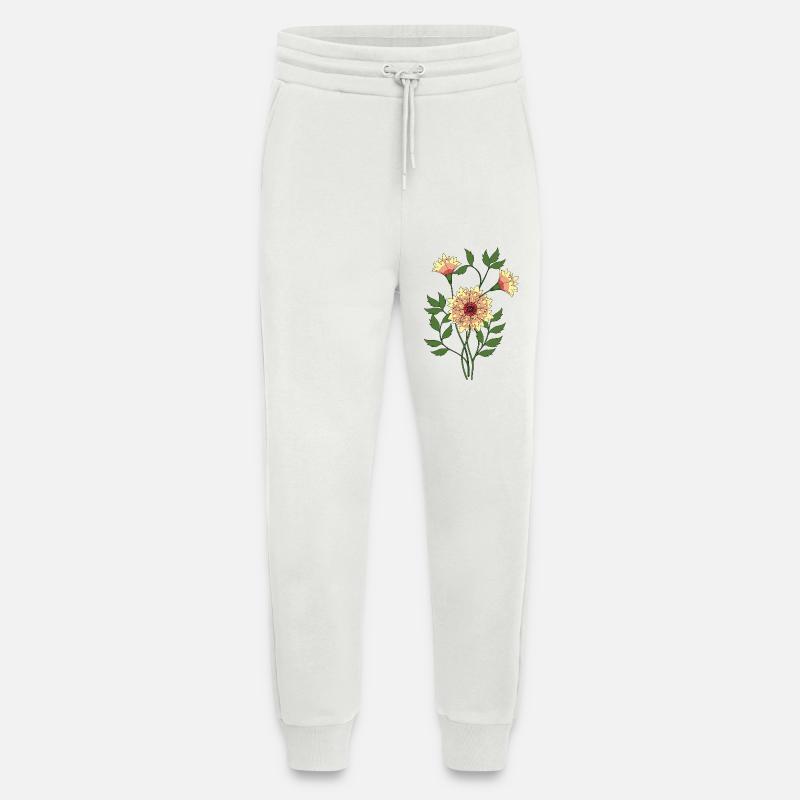Blumen - Jogginghose - made by SPREAD - OFF WHITE