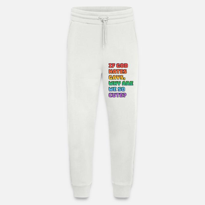 Süßes Pride Regenbogen-Tee - Jogginghose - made by SPREAD - OFF WHITE