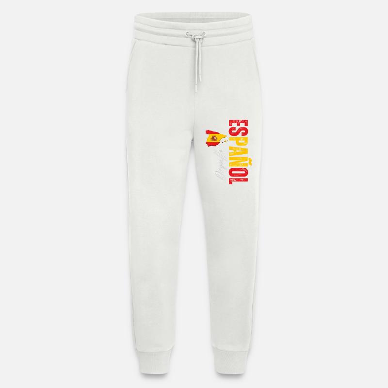 Spanish Pride, vertical design - Jogging Pants - made by SPREAD  - OFF WHITE