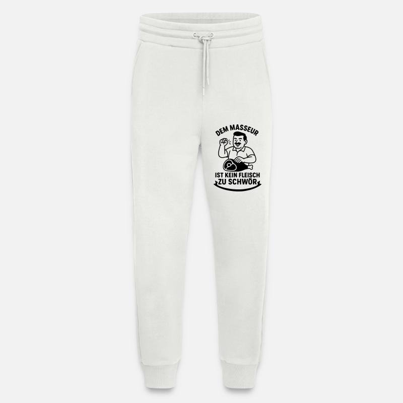 Masseur Massage Spruch Motivation  - Jogginghose - made by SPREAD - OFF WHITE