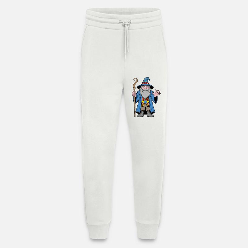 Cosmic Wizard in Starry Hat - Jogging Pants - made by SPREAD  - OFF WHITE