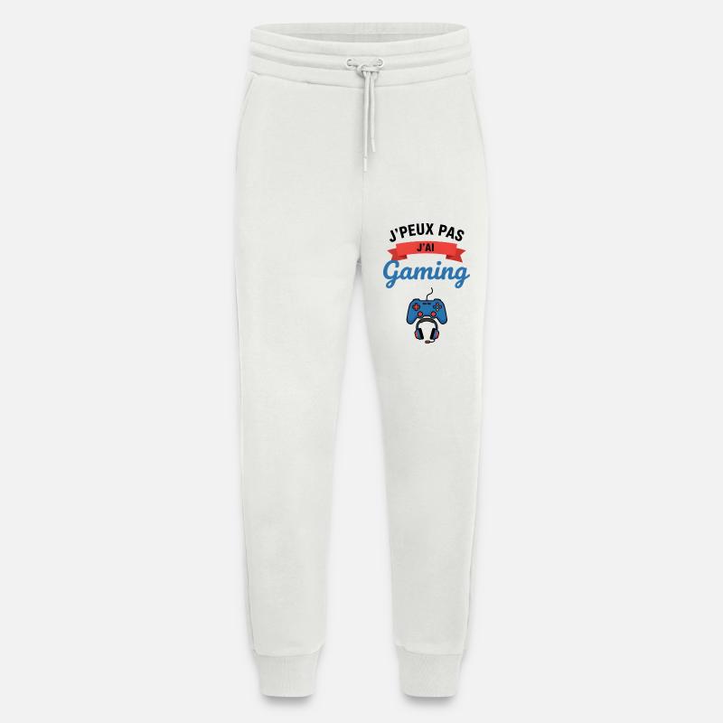 I can't I have Gaming - Jogging Pants - made by SPREAD  - OFF WHITE