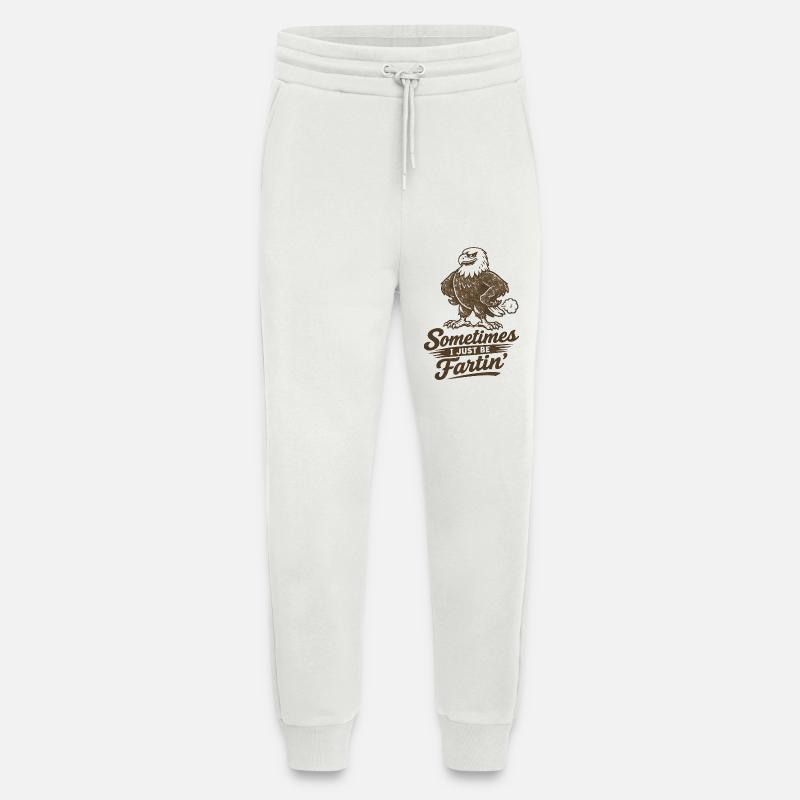 Parfois, je pète simplement. - Pantalon de jogging bio décontracté fabriqué en UE - OFF WHITE