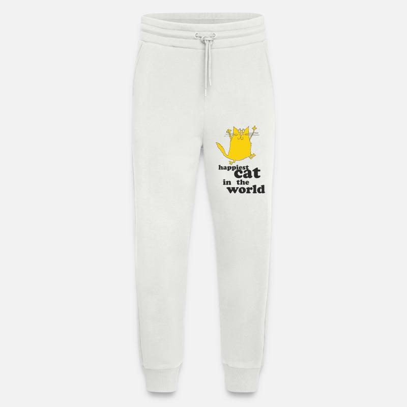 Glücklichste Katze der Welt - Jogginghose - made by SPREAD - OFF WHITE