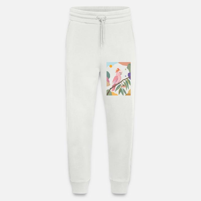 Rosa Kakadu Papagei Vogel Design - Jogginghose - made by SPREAD - OFF WHITE