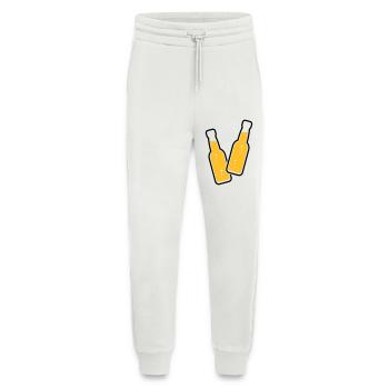 2 Flaschen Stoßen An (Bier / Limonade / POS 2C) - Jogginghose - made by SPREAD - OFF WHITE - Vorne