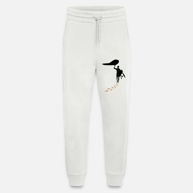 Wingfoiler mit Fusstapfen - Jogginghose - made by SPREAD - OFF WHITE