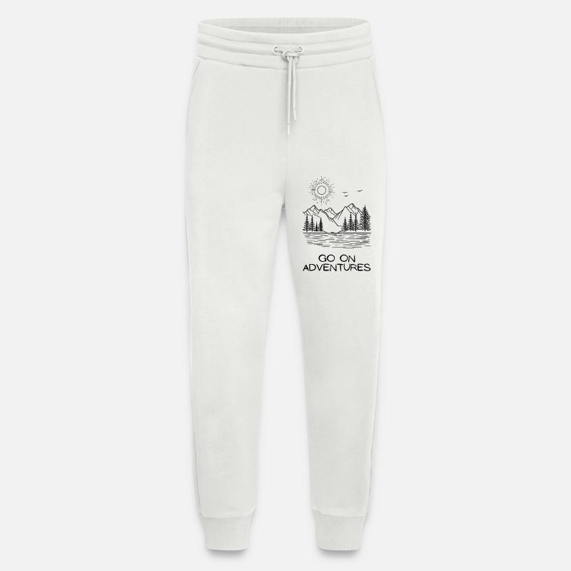 Surface noire unique - Pantalon de jogging bio décontracté fabriqué en UE - OFF WHITE
