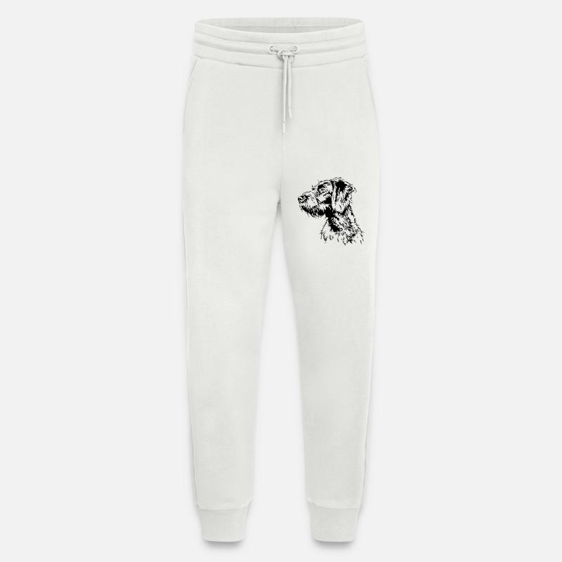 DEUTSCH DRAHTHAAR Wilsigns Jagdhund Jagdhunde - Jogginghose - made by SPREAD - OFF WHITE