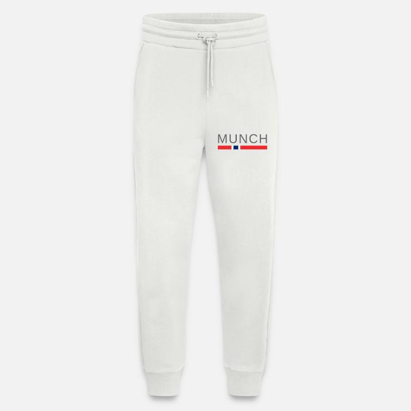 Munch Norway - Jogging Pants - made by SPREAD  - OFF WHITE
