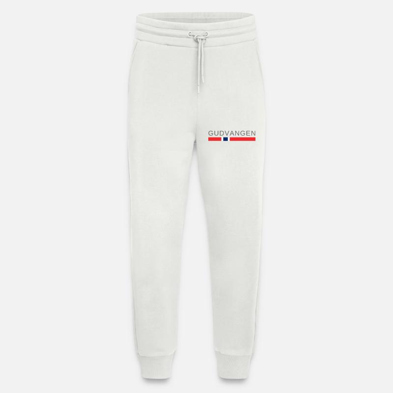 Gudvangen Norway - Jogging Pants - made by SPREAD  - OFF WHITE