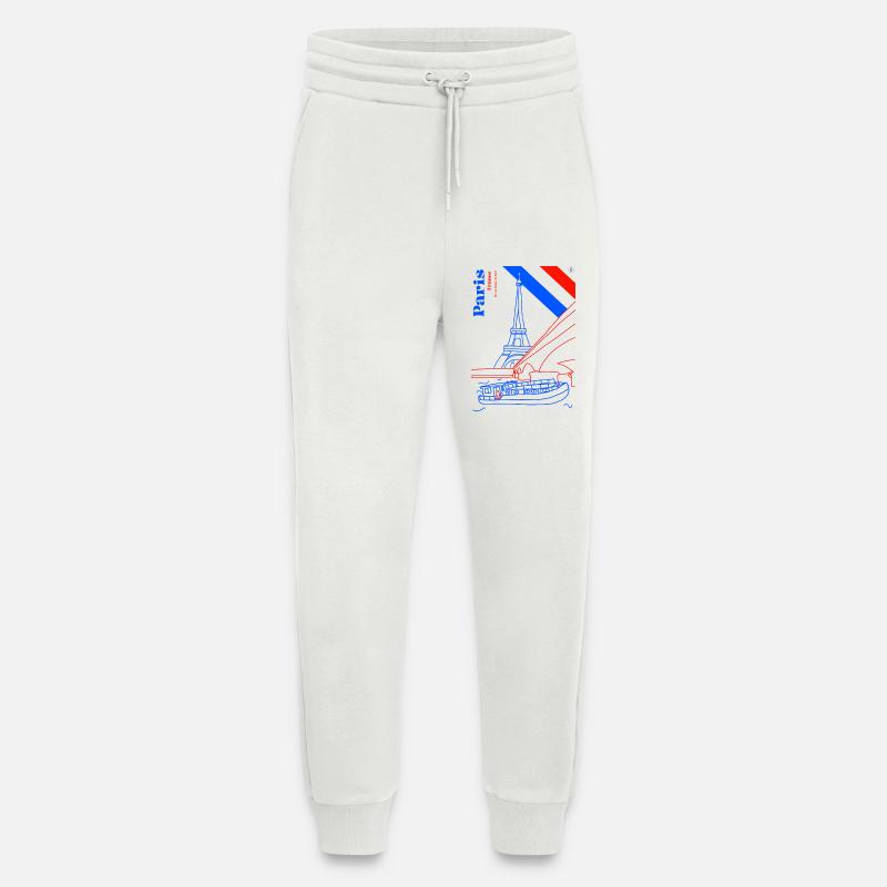 Paris and its Iron Lady - Jogging Pants - made by SPREAD  - OFF WHITE