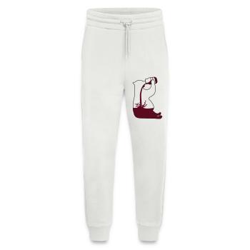 Gewichtheber Bär Schoki - Chocoholic - Jogginghose - made by SPREAD - OFF WHITE - Vorne