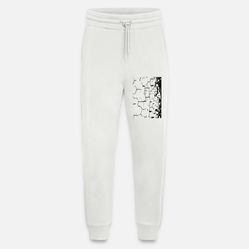 3D honeycombs - Jogging Pants - made by SPREAD - OFF WHITE