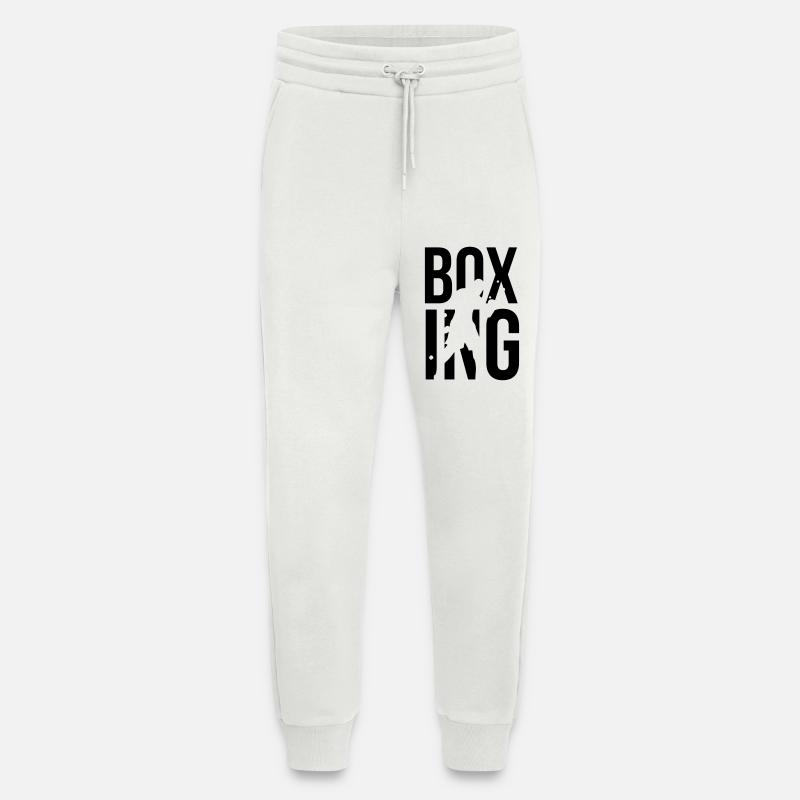 boxe - Pantalon de jogging bio décontracté fabriqué en UE - OFF WHITE