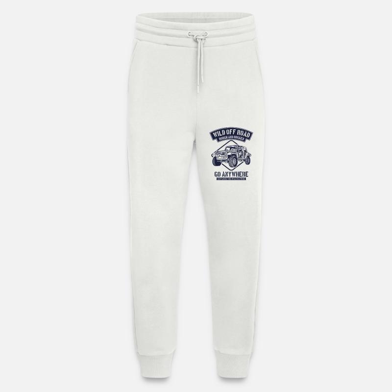WILD OFF ROAD Jeep Abenteuer - Jogginghose - made by SPREAD - OFF WHITE
