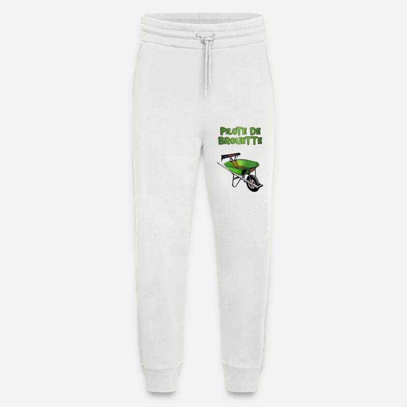 wheelbarrow driver - Jogging Pants - made by SPREAD  - OFF WHITE