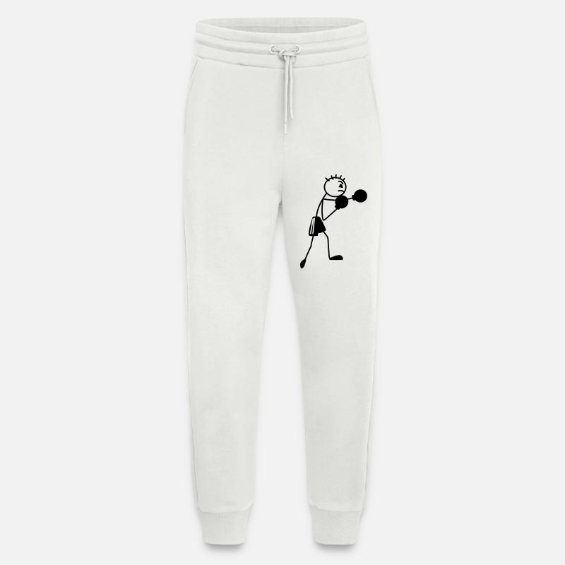 Boxfigur Strichmännchen - Jogginghose - made by SPREAD - OFF WHITE