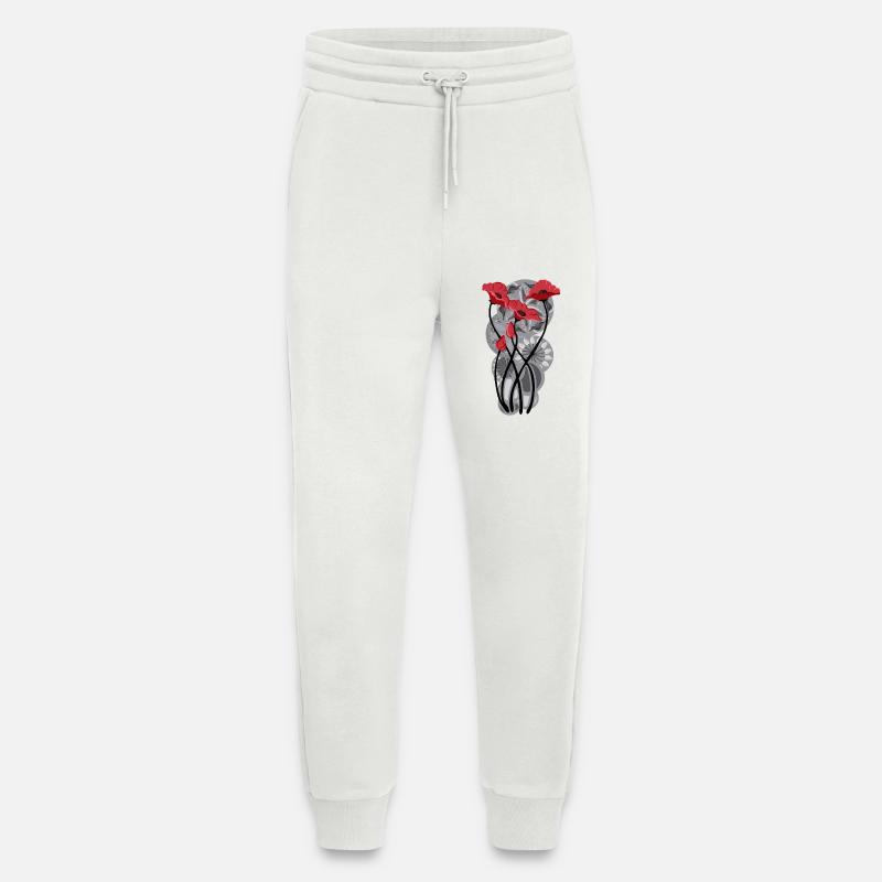 Schmetterlingsmohn Tattoo - Jogginghose - made by SPREAD - OFF WHITE