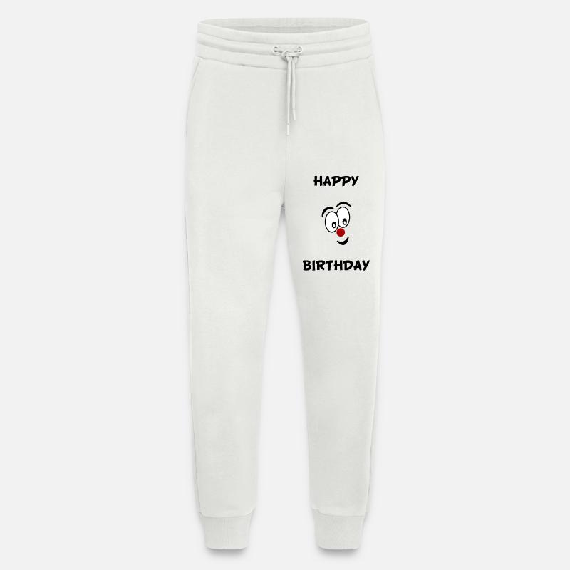HUMOUR. CITATION. MESSAGE. RETRAITE. ANNIVERSAIRE. - Pantalon de jogging bio décontracté fabriqué en UE - OFF WHITE