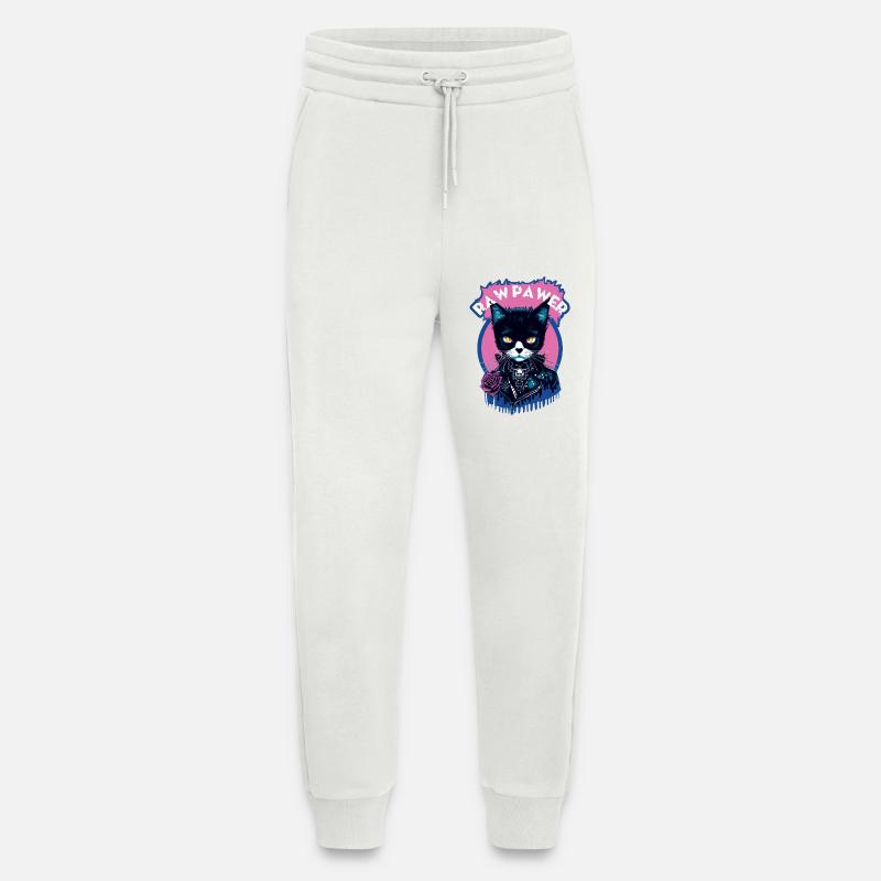 Gothic Katze - Jogginghose - made by SPREAD - OFF WHITE