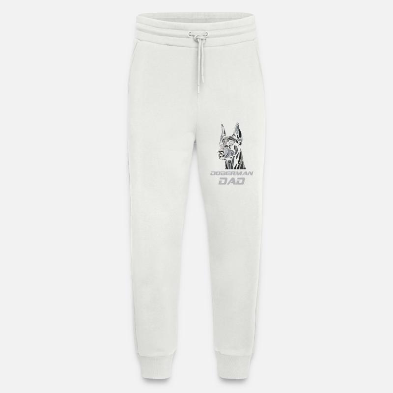 Dobermann Papa Hundekopf - Jogginghose - made by SPREAD - OFF WHITE