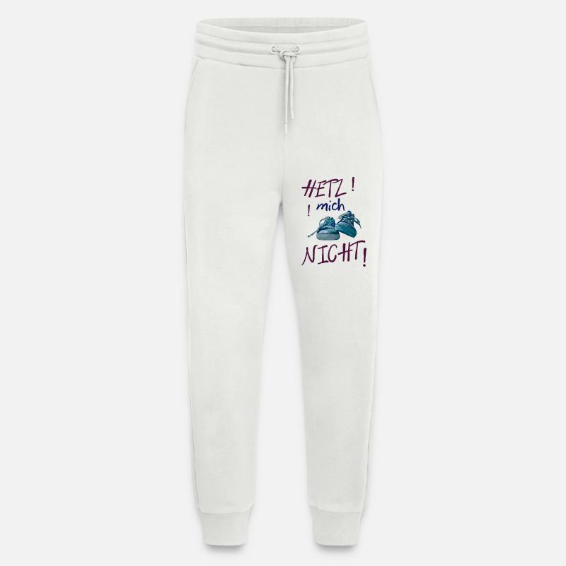 Ne vous précipitez pas pour une déclaration colorée de baskets - Pantalon de jogging bio décontracté fabriqué en UE - OFF WHITE