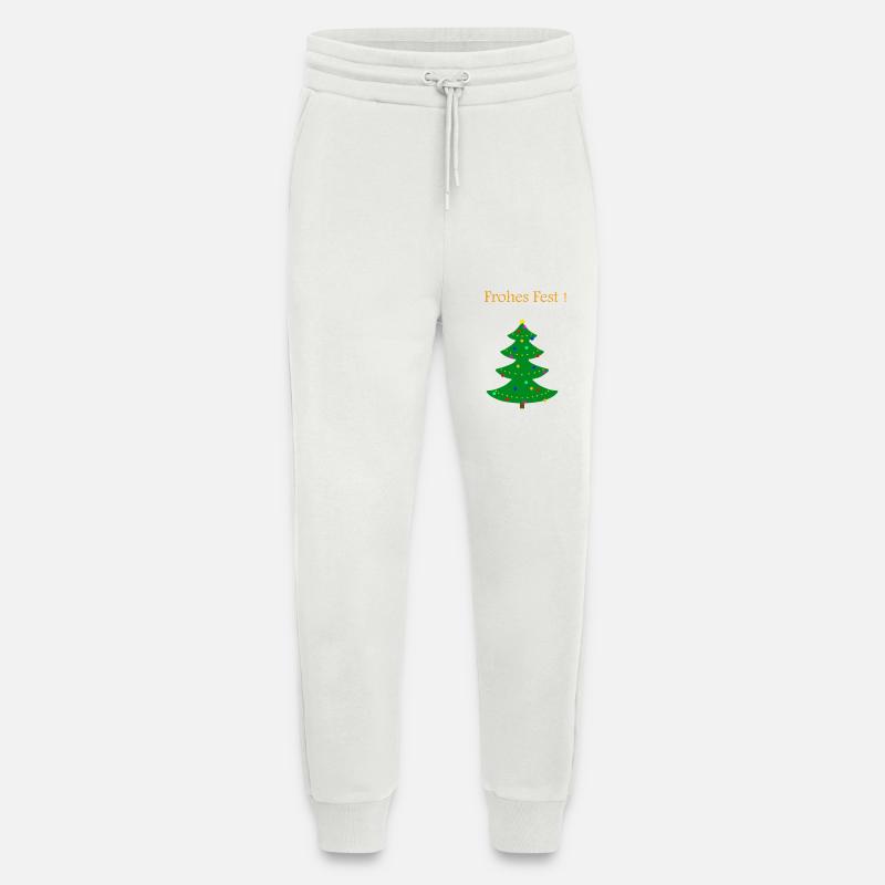 Arbre de Noël Joyeux Noël - Pantalon de jogging bio décontracté fabriqué en UE - OFF WHITE