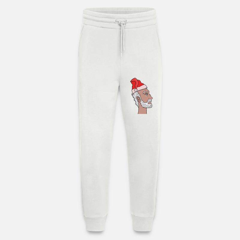 Santa Claus looking up - Jogging Pants - made by SPREAD  - OFF WHITE