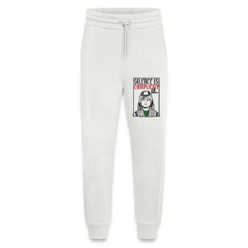 Schweigen ist Komplizenschaft, Freies Gaza, Freies Palästina - Jogginghose - made by SPREAD - OFF WHITE - Vorne
