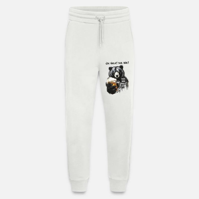 Starker Bär mit Bierglas - Jogginghose - made by SPREAD - OFF WHITE