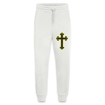Cross Symbol Christian - Jogging Pants - made by SPREAD  - OFF WHITE - Front