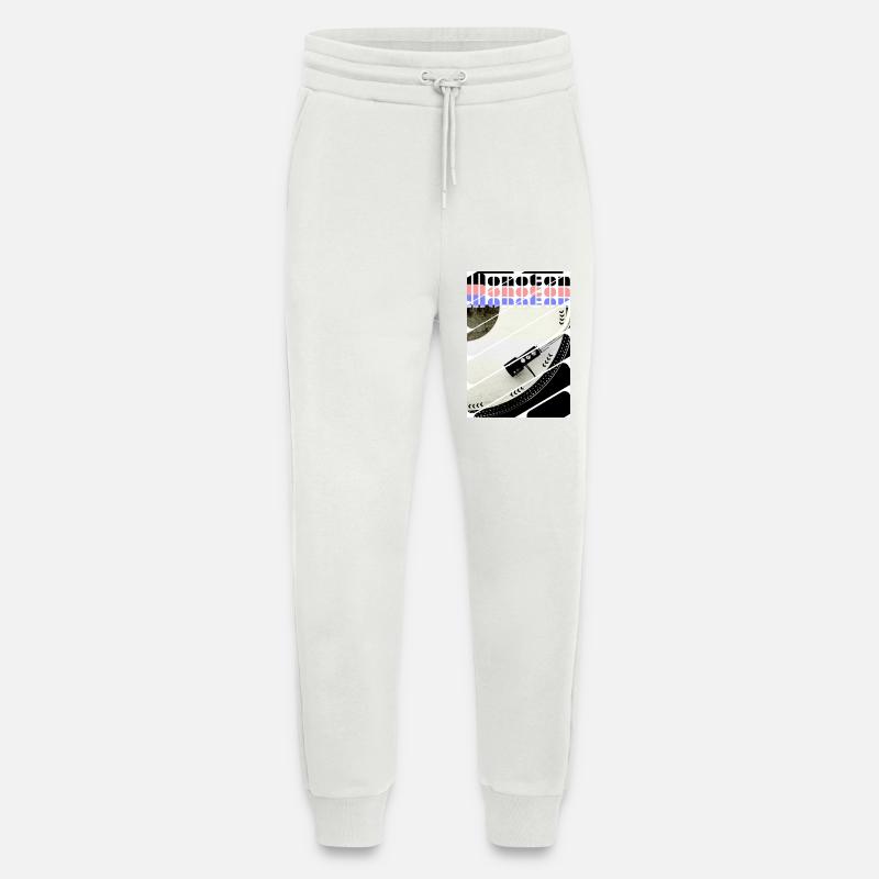 Der Mono-Ton - Vinyl drehend - Jogginghose - made by SPREAD - OFF WHITE