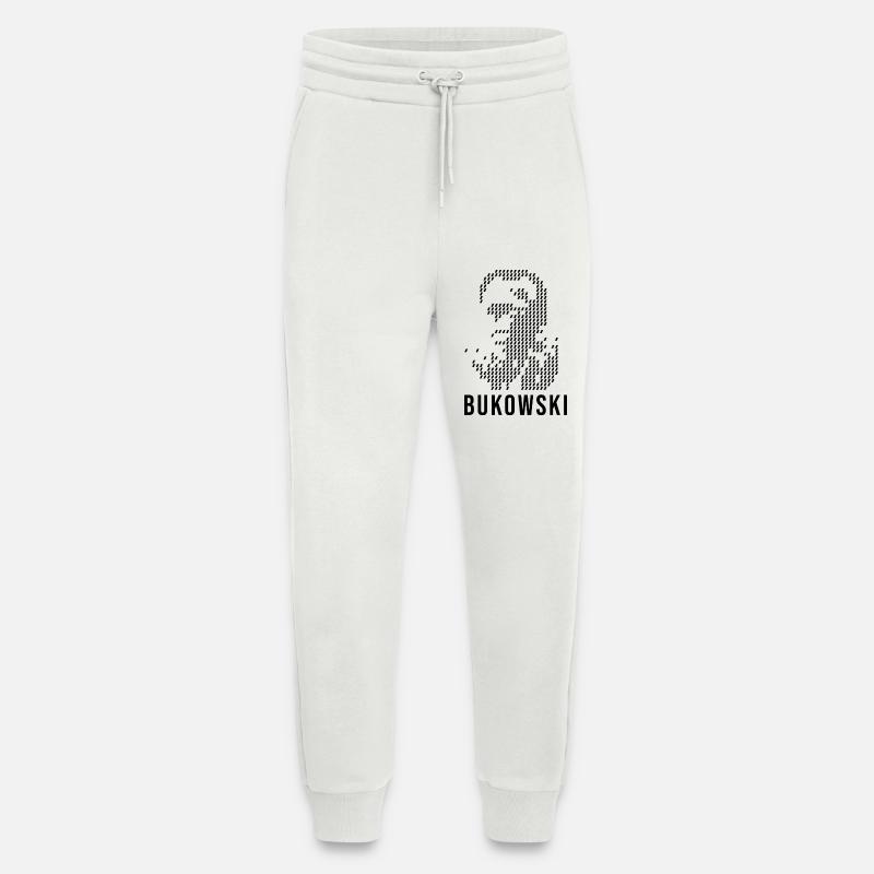 Charles Bukowskis geometrisches Designporträt - Jogginghose - made by SPREAD - OFF WHITE