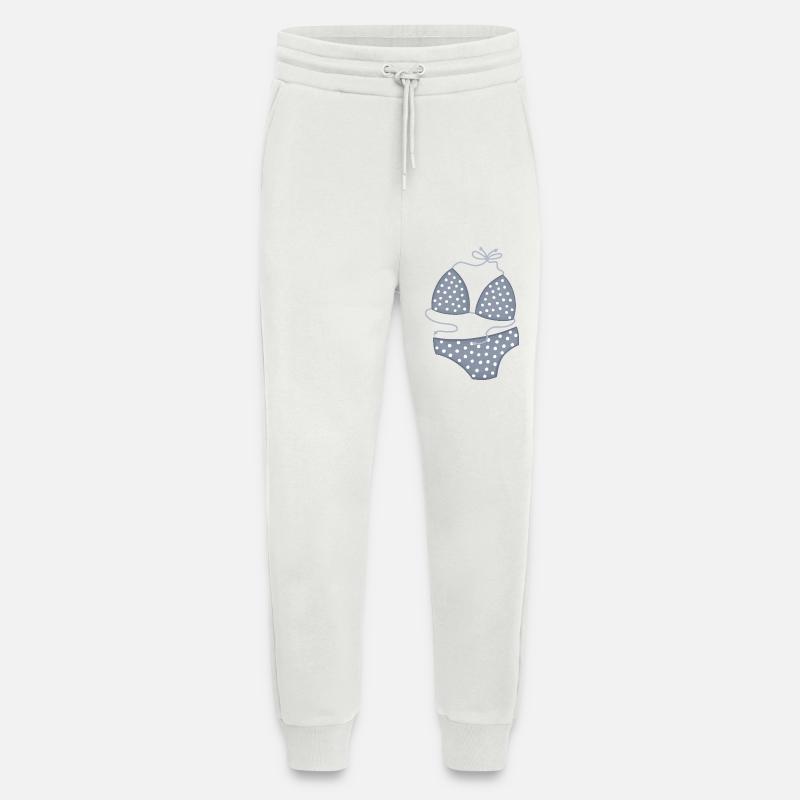 PolkaDot Bikini Pattern - Jogging Pants - made by SPREAD  - OFF WHITE