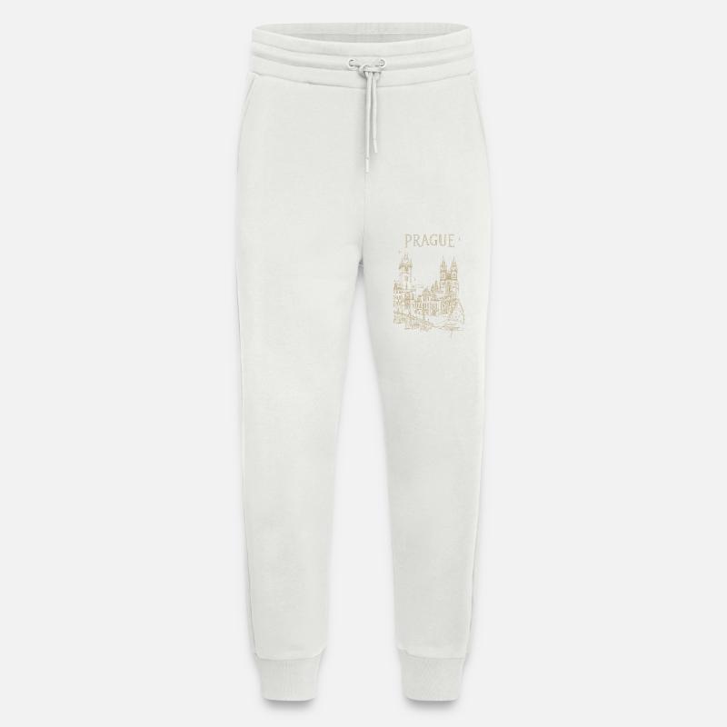 Stylized Prague - Jogging Pants - made by SPREAD  - OFF WHITE