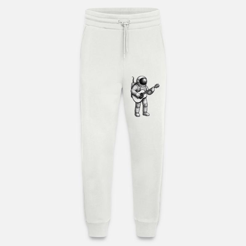 Astronaut Guitar Sketch - Jogging Pants - made by SPREAD  - OFF WHITE