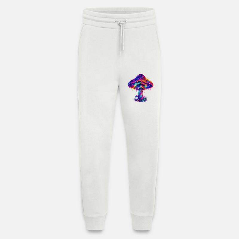 Psychedelic Rainbow Mushroom - Jogging Pants - made by SPREAD - OFF WHITE