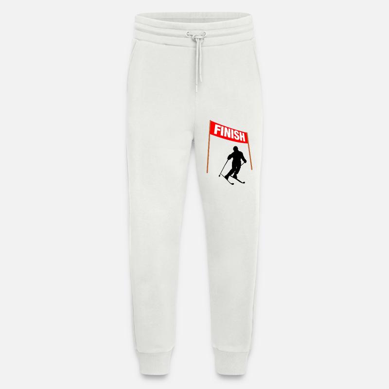 Ski Finish Line - Jogging Pants - made by SPREAD - OFF WHITE
