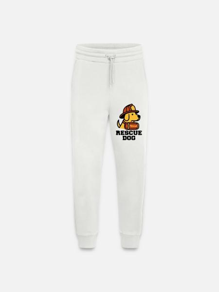 Fire Dog Rescue Dog Logo - Jogging Pants - made by SPREAD - OFF WHITE
