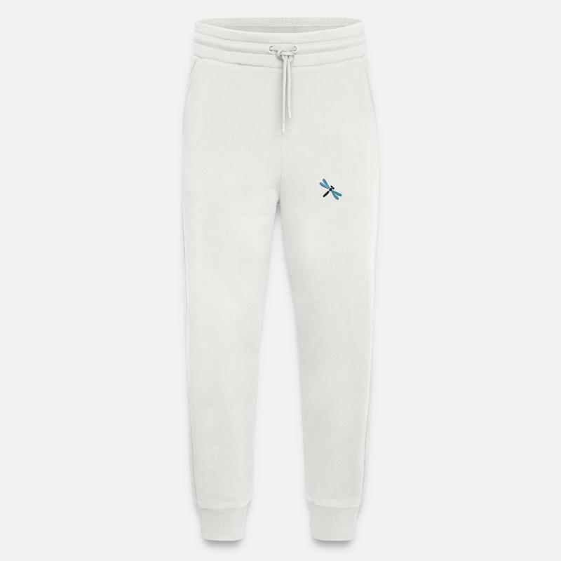 Libelle bestickt - Jogginghose - made by SPREAD - OFF WHITE