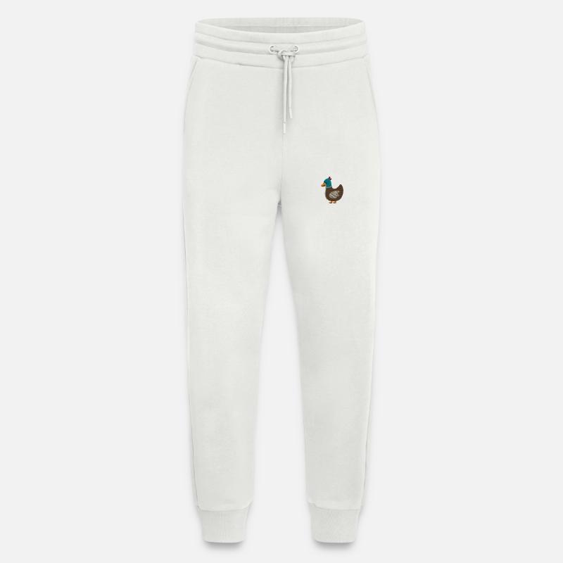 Ente bestickt - Jogginghose - made by SPREAD - OFF WHITE