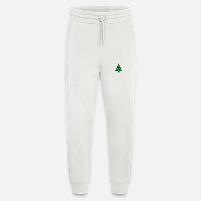 Weihnachtsbaum bestickt - Jogginghose - made by SPREAD - OFF WHITE
