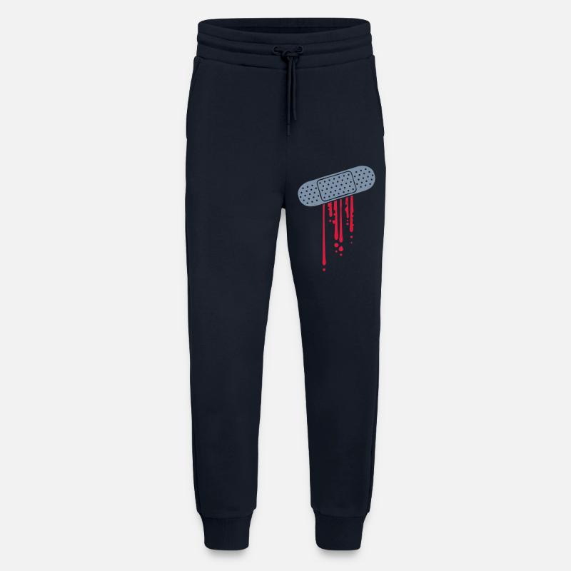 Conception Patch Blood - Pantalon de jogging bio décontracté fabriqué en UE - DARK NAVY