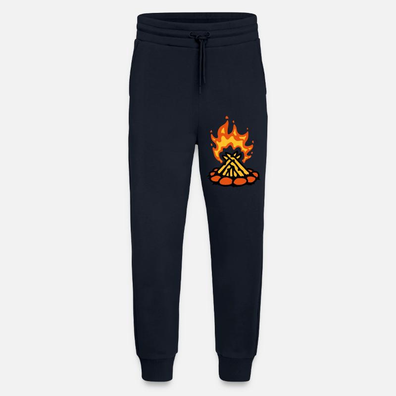 Fire primitive campfire camping - Jogging Pants - made by SPREAD  - DARK NAVY