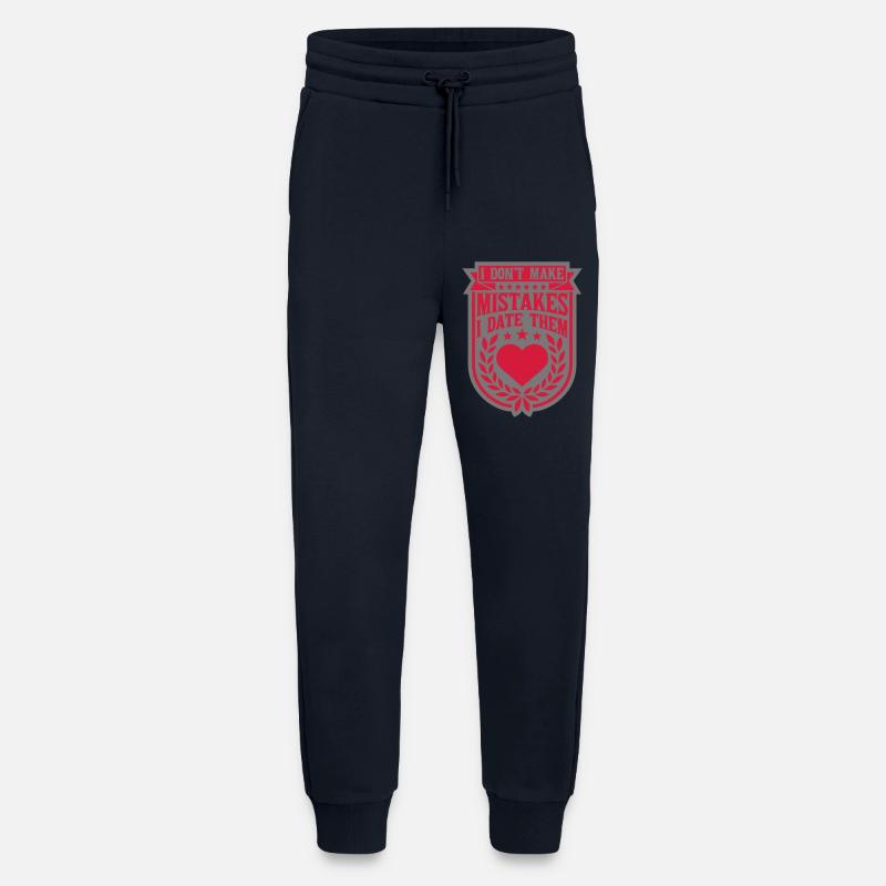 Date Erreurs Citation Logo - Pantalon de jogging bio décontracté fabriqué en UE - DARK NAVY